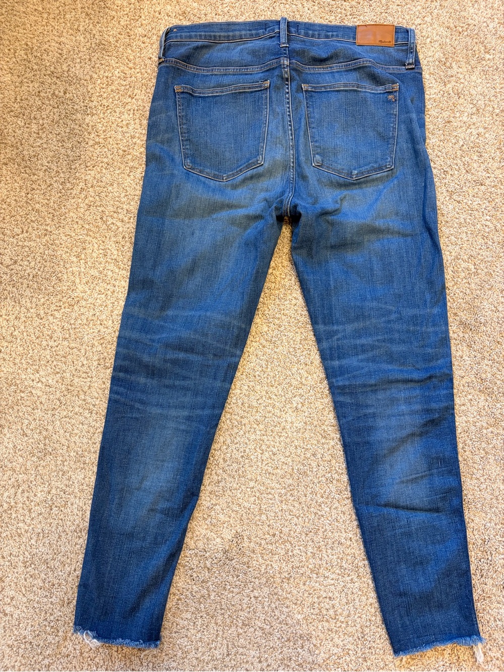 Madewell High-Rise Skinny Jeans in Dark Blue Wash - Picture 2 of 7